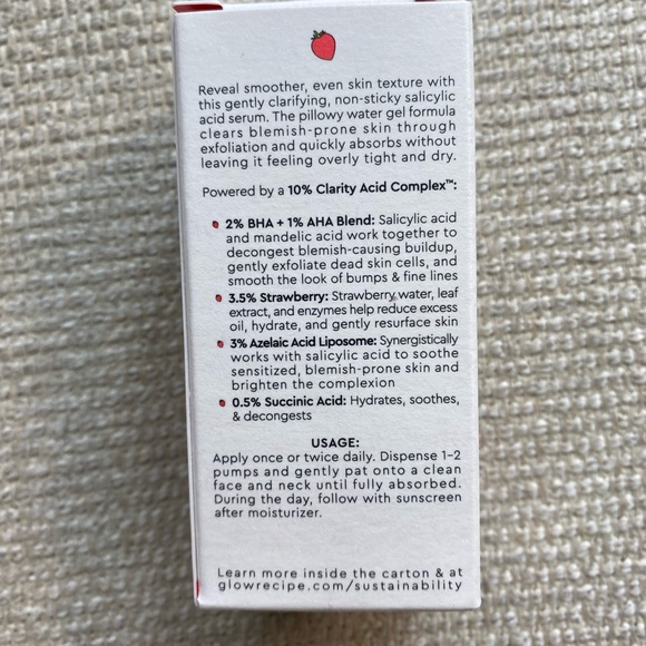 Glow recipe strawberry smooth bha + aha salicylic serum - Picture 6 of 6